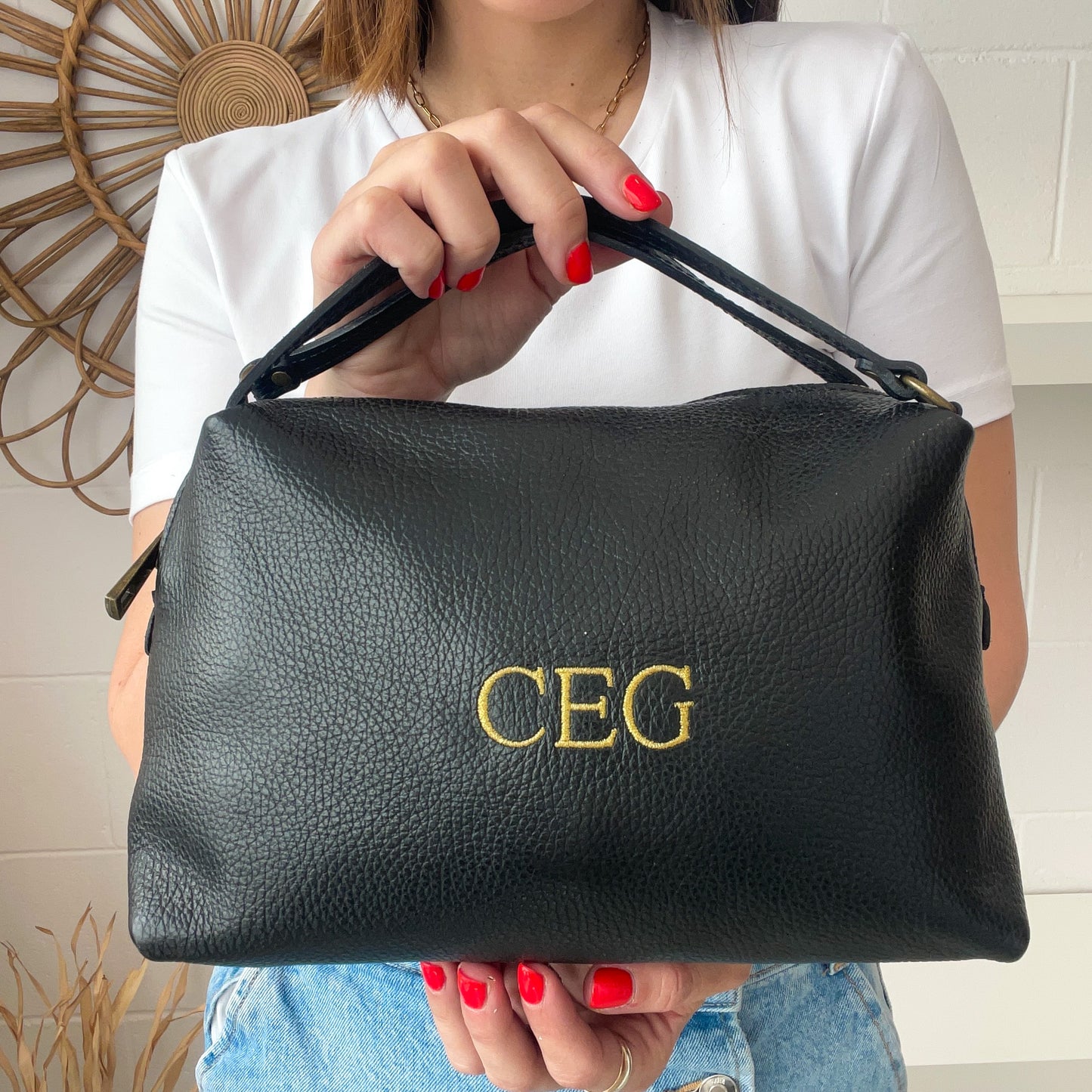 Saca de piel personalizada - Color negro