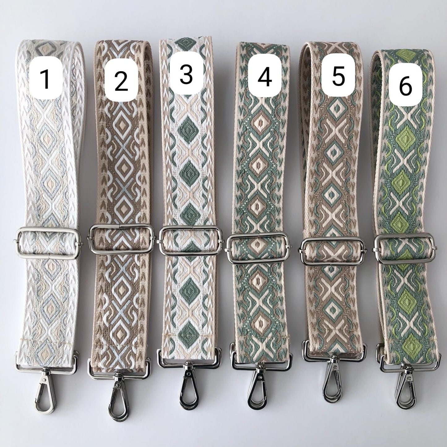 Bandolera piel de ante personalizada con correa combinable- Color taupe