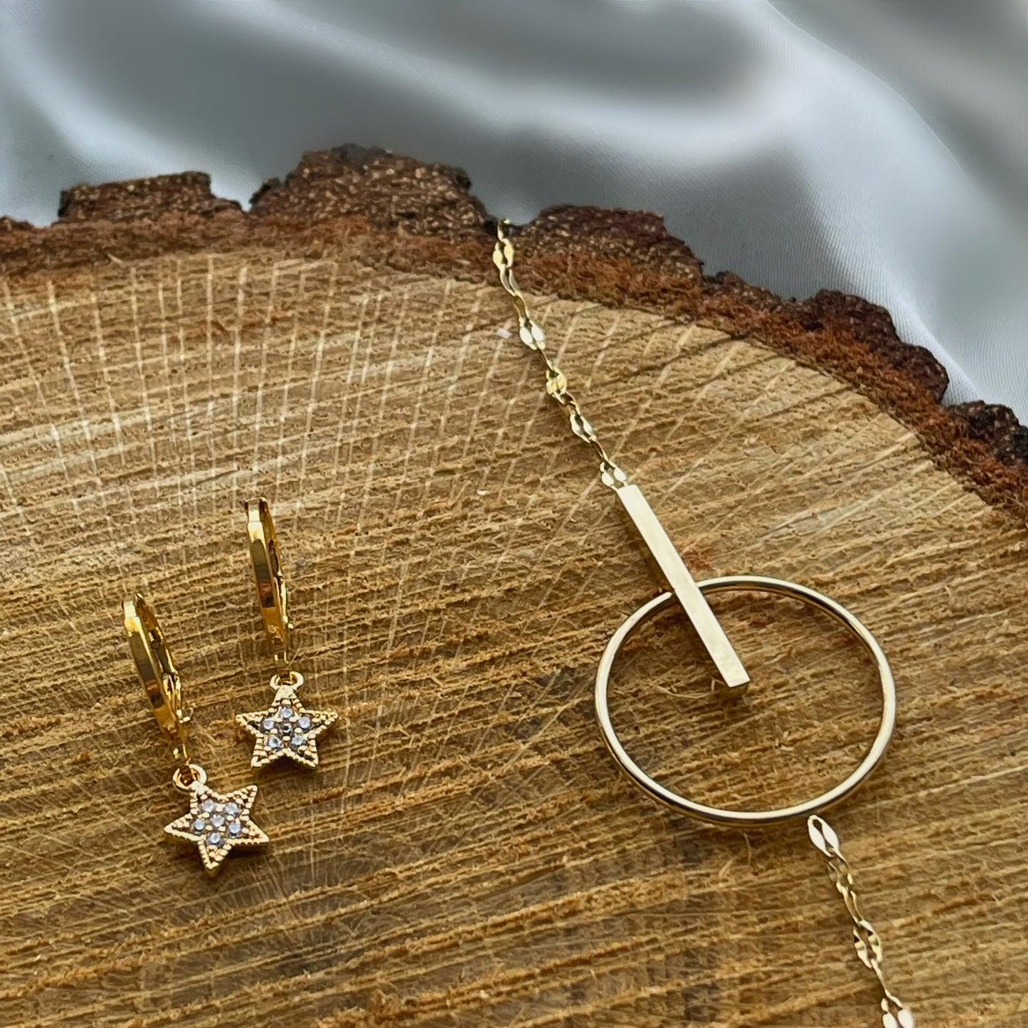 Aros estrella brillante