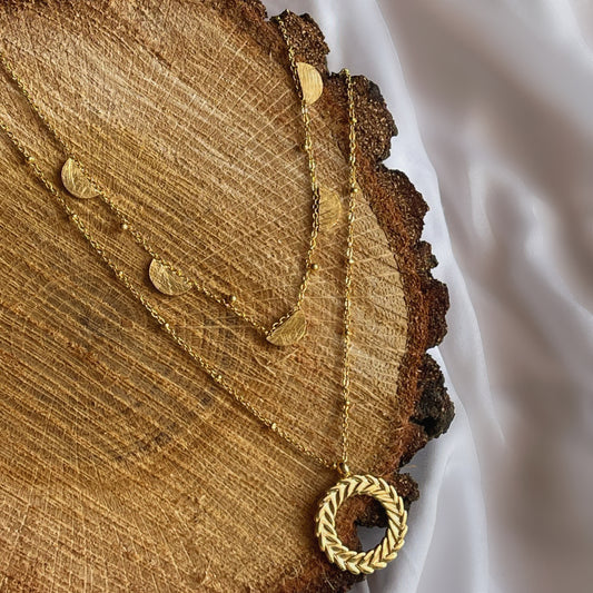 Collar doble chapitas