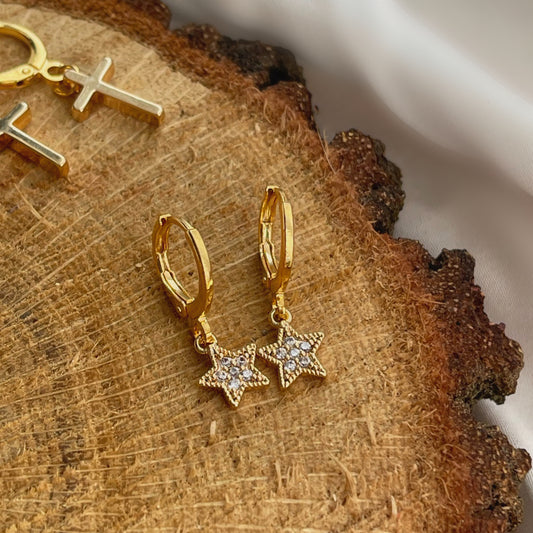 Aros estrella brillante