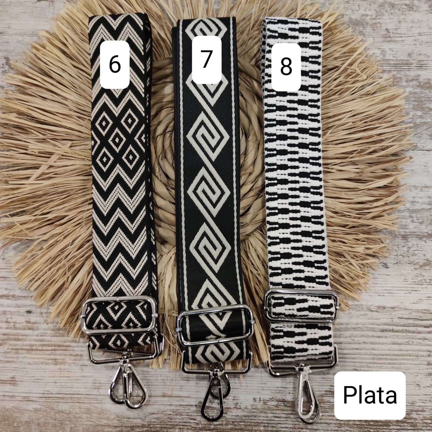 Bolso de piel doble cadena personalizado - Color beige