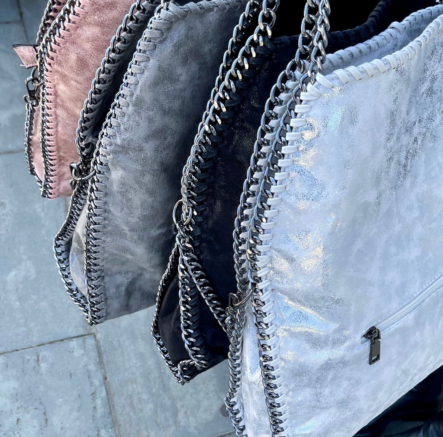 Bolso stella personalizado iniciales - plata