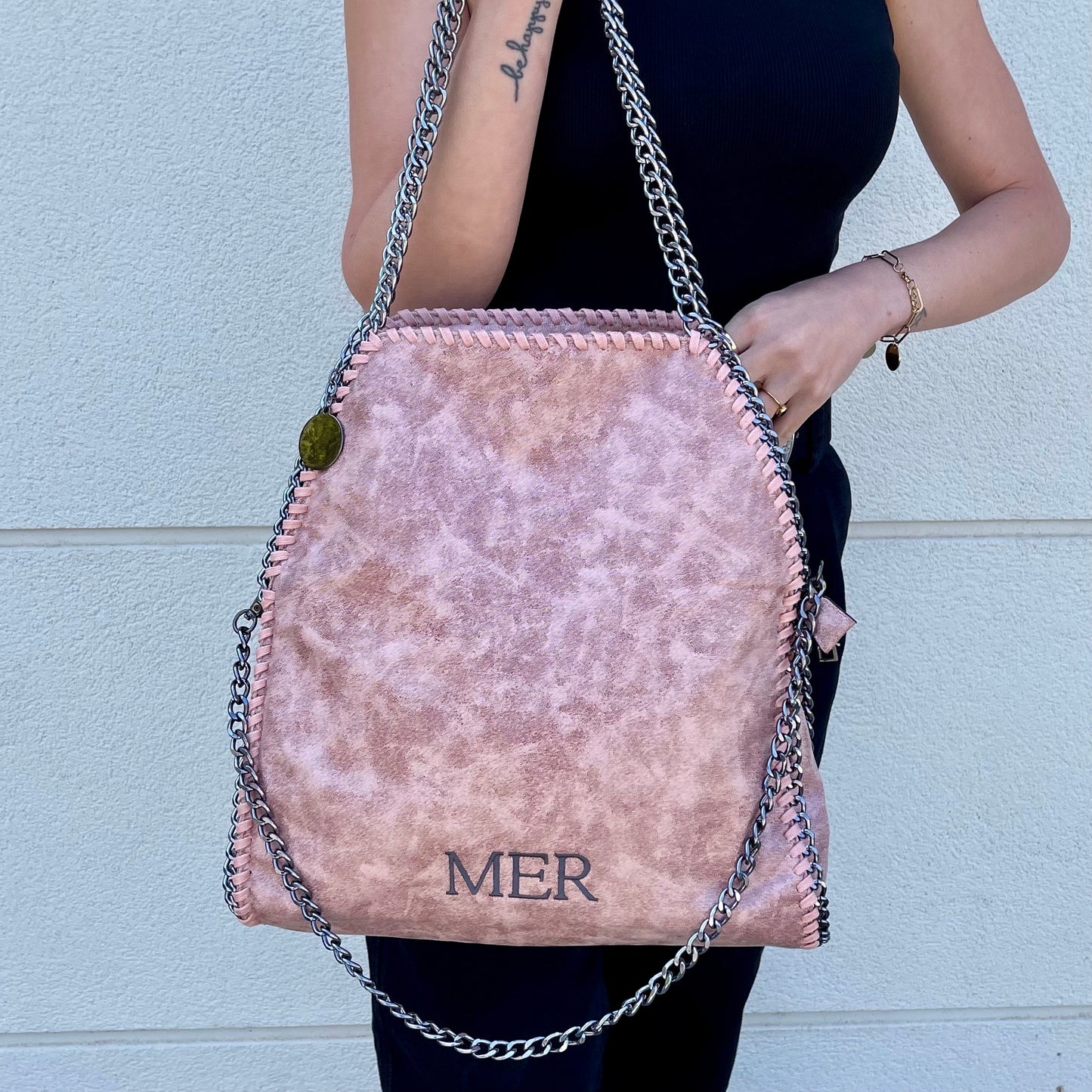 Bolso stella personalizado iniciales - rosa